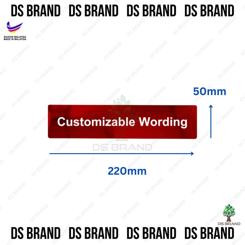 [𝗦𝗛𝗜𝗣 𝟮𝟰𝗛] Acrylic Signage Mirror Gold, Silver, Rose Gold, Purple, Red / Office Sign  / Door Sign Name / UV Printing - Image 2
