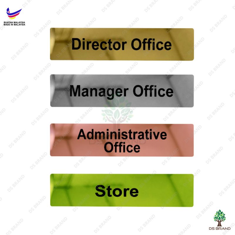 [𝗦𝗛𝗜𝗣 𝟮𝟰𝗛] Acrylic Signage Mirror Gold, Silver, Rose Gold, Purple, Red / Office Sign  / Door Sign Name / UV Printing - Image 3