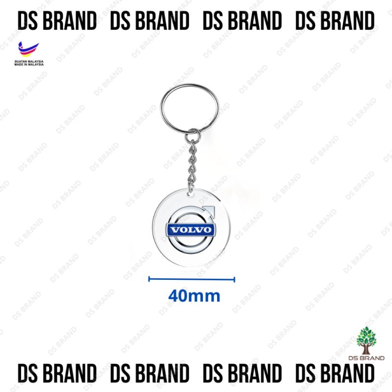 New Acrylic Car Logo keychain / Car Keychain / Creative Using UV Printing Sticker Keychain / Ready Stock - Image 12