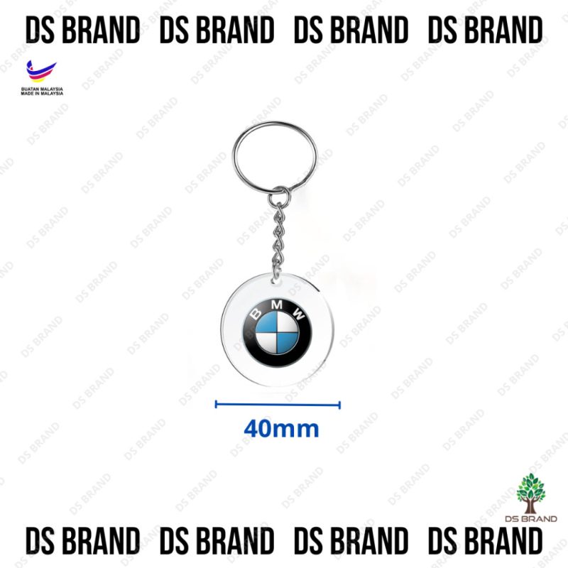New Acrylic Car Logo keychain / Car Keychain / Creative Using UV Printing Sticker Keychain / Ready Stock - Image 5