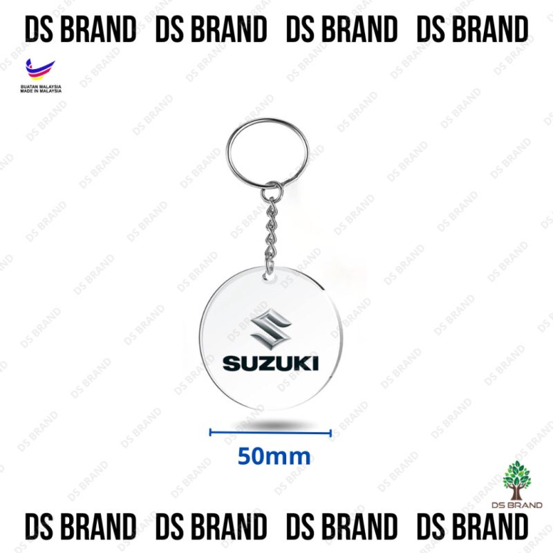 New Acrylic Car Logo keychain / Car Keychain / Creative Using UV Printing Sticker Keychain / Ready Stock - Image 18