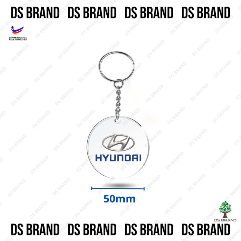New Acrylic Car Logo keychain / Car Keychain / Creative Using UV Printing Sticker Keychain / Ready Stock - Image 15