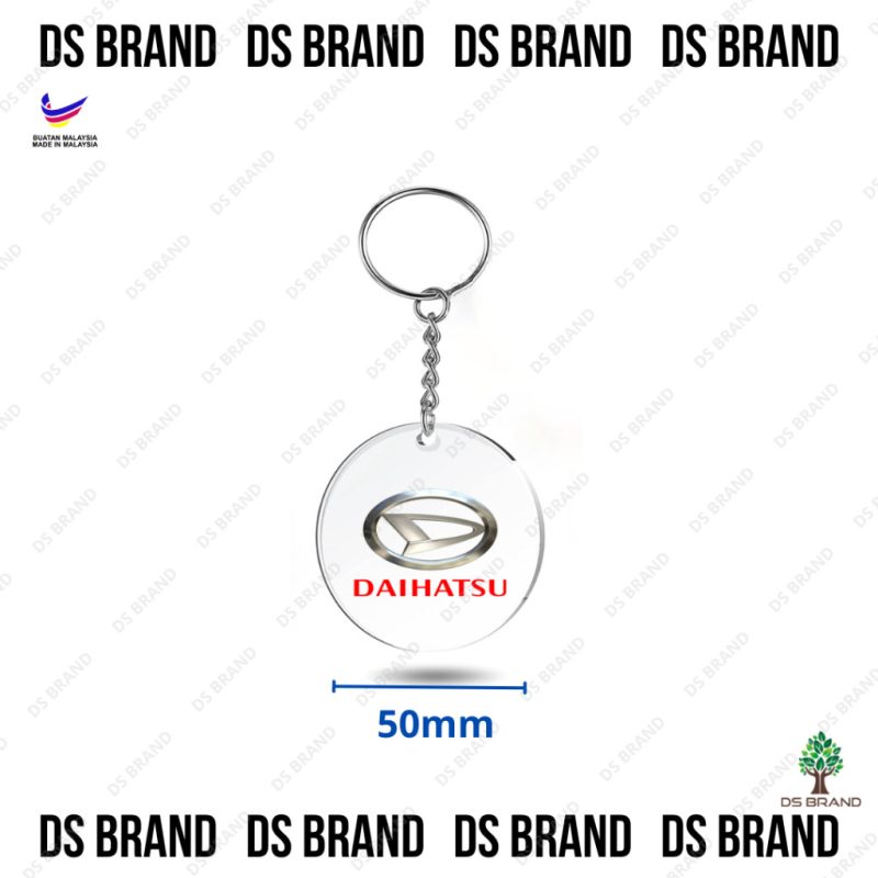 New Acrylic Car Logo keychain / Car Keychain / Creative Using UV Printing Sticker Keychain / Ready Stock - Image 14