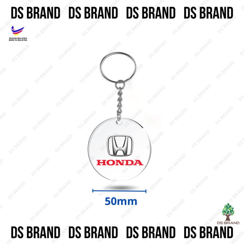 New Acrylic Car Logo keychain / Car Keychain / Creative Using UV Printing Sticker Keychain / Ready Stock - Image 6