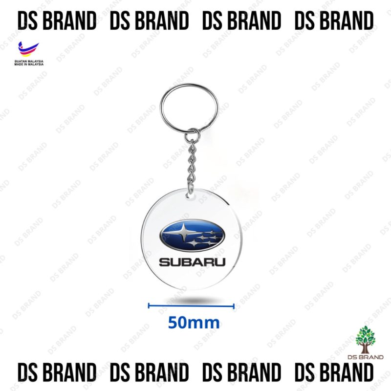 New Acrylic Car Logo keychain / Car Keychain / Creative Using UV Printing Sticker Keychain / Ready Stock - Image 17