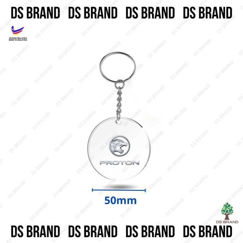 New Acrylic Car Logo keychain / Car Keychain / Creative Using UV Printing Sticker Keychain / Ready Stock - Image 3