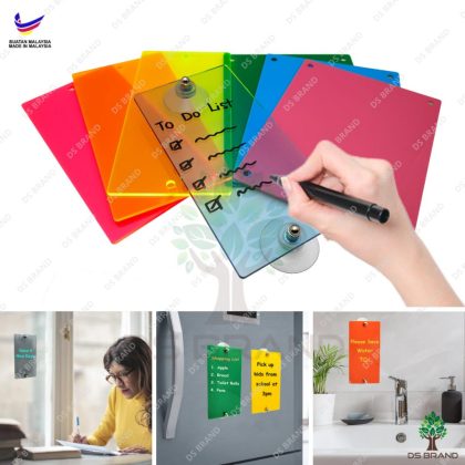 Acrylic Memo Board / Note Board / Writing Board / Message Board / Ready Stock