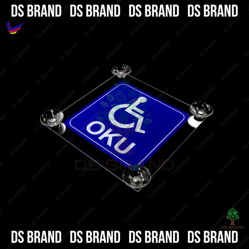 ⭐Good Quality⭐ NEW Lesen P Logo Acrylic Holder Come With Suction Cup Screw And Nut. E Hailing / OKU LOGO Holder - Image 6