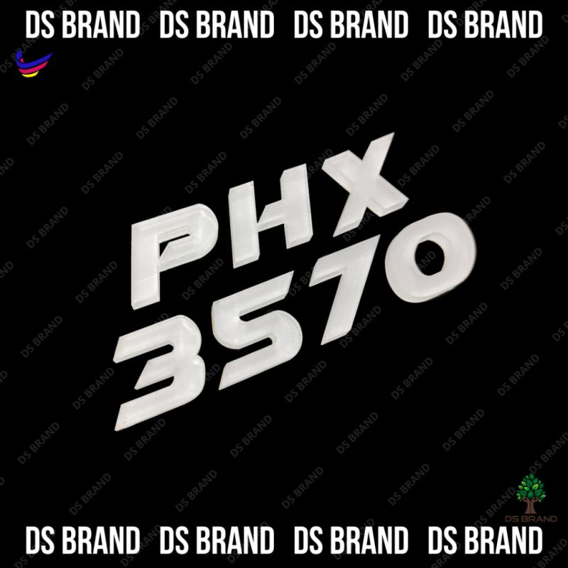 Motorcycle 3D Crystal White Fancy Number Plate / Nombor 3D Plate Motor / Lebih Tebal 5mm / Lebih Quality - Image 3