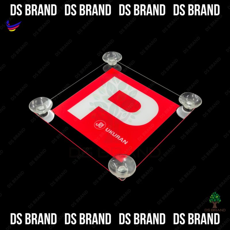 ⭐Good Quality⭐ NEW Lesen P Logo Acrylic Holder Come With Suction Cup Screw And Nut. E Hailing / OKU LOGO Holder - Image 13