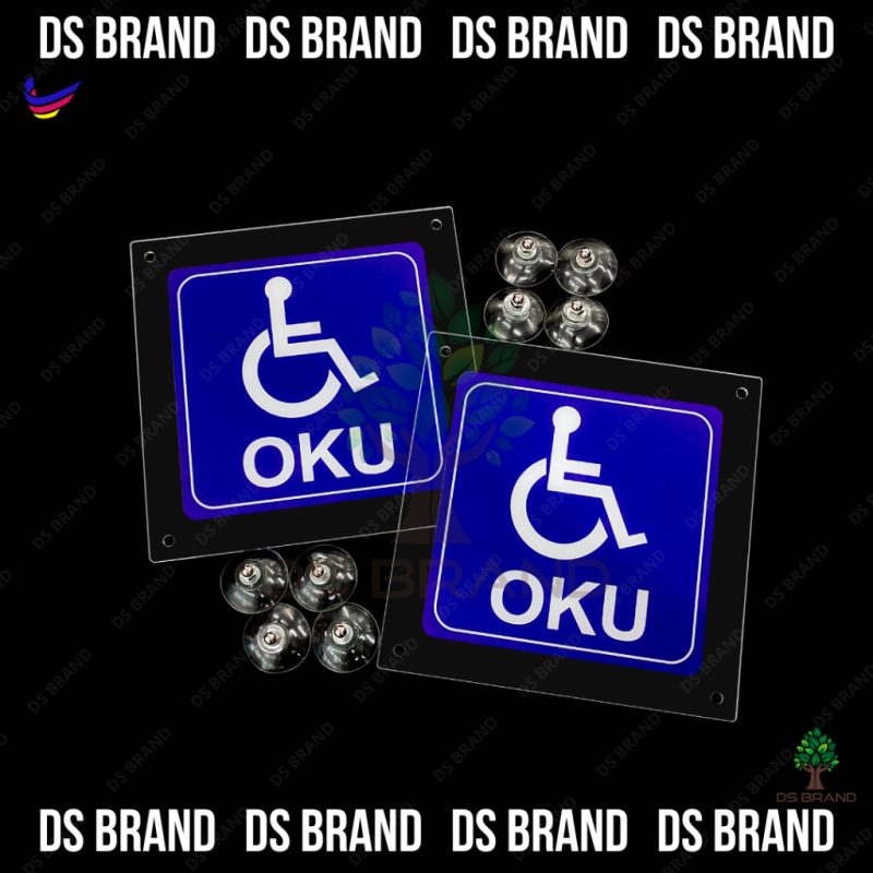 ⭐Good Quality⭐ NEW Lesen P Logo Acrylic Holder Come With Suction Cup Screw And Nut. E Hailing / OKU LOGO Holder - Image 12