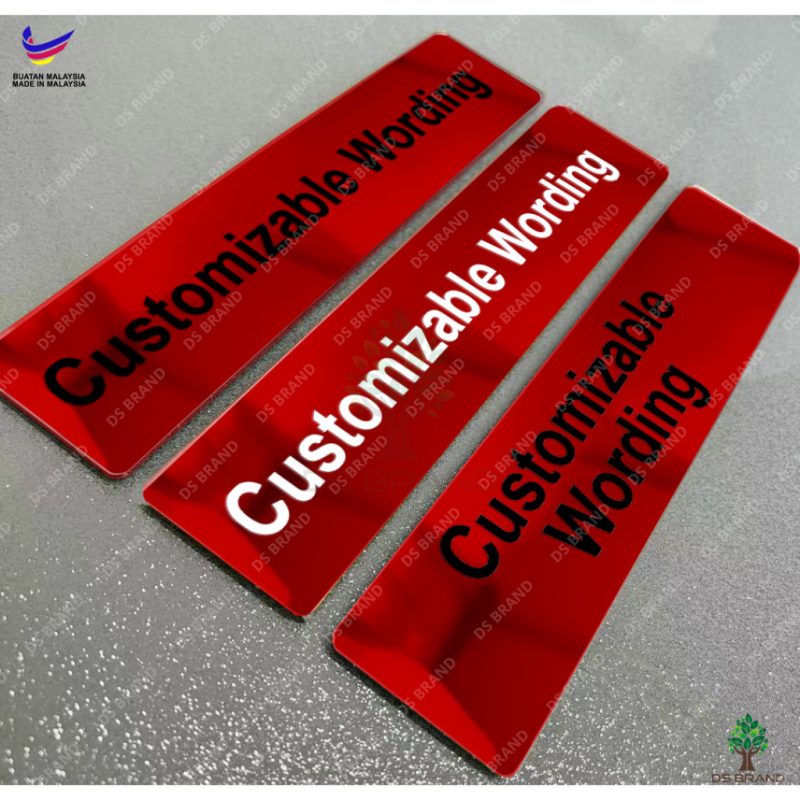 [𝗦𝗛𝗜𝗣 𝟮𝟰𝗛] Acrylic Signage Mirror Gold, Silver, Rose Gold, Purple, Red / Office Sign  / Door Sign Name / UV Printing - Image 20