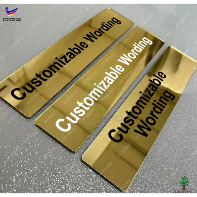 [𝗦𝗛𝗜𝗣 𝟮𝟰𝗛] Acrylic Signage Mirror Gold, Silver, Rose Gold, Purple, Red / Office Sign  / Door Sign Name / UV Printing - Image 12