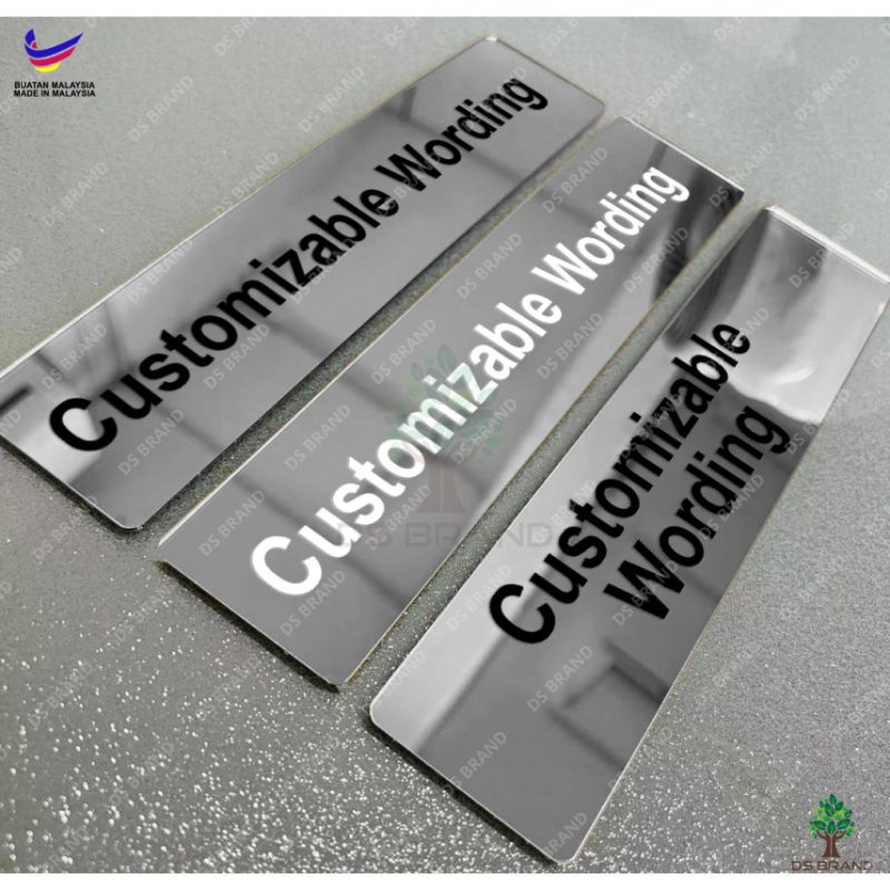 [𝗦𝗛𝗜𝗣 𝟮𝟰𝗛] Acrylic Signage Mirror Gold, Silver, Rose Gold, Purple, Red / Office Sign  / Door Sign Name / UV Printing - Image 14
