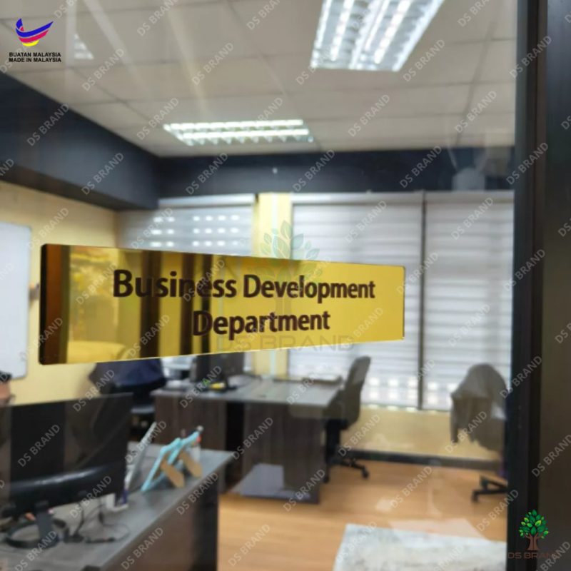 [𝗦𝗛𝗜𝗣 𝟮𝟰𝗛] Acrylic Signage Mirror Gold, Silver, Rose Gold, Purple, Red / Office Sign  / Door Sign Name / UV Printing - Image 5