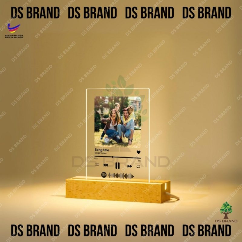 NEW 7 LED Colors Stand [A6/A5/A4 SIZE] LED Music Spotify Plaque / Spotify Plaque / Song Acrylic /UV Waterproof Print - DS BRAND - Image 7