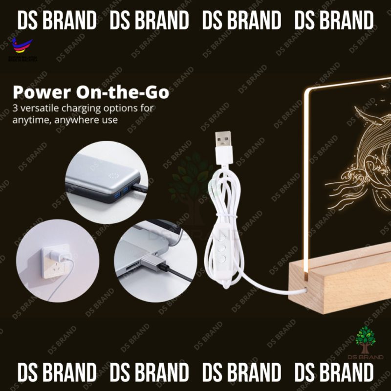NEW 7 LED Colors Stand [A6/A5/A4 SIZE] LED Music Spotify Plaque / Spotify Plaque / Song Acrylic /UV Waterproof Print - DS BRAND - Image 6