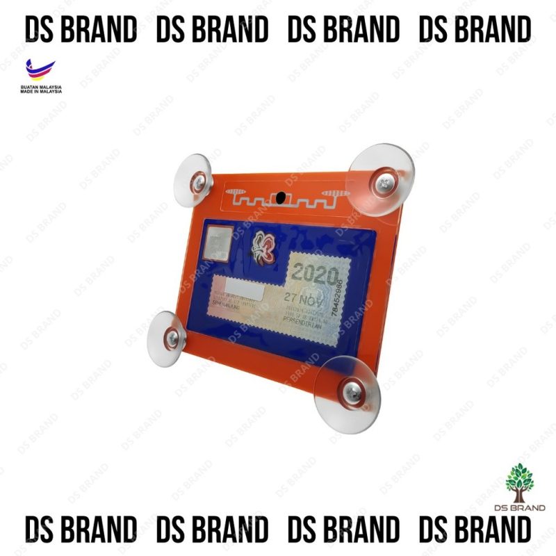 Color 2 in 1 Car Roadtax / Puspakom + RFID Holder 4 Suction cups / Pemegang Road Tax + RFID Kereta / ROADTAX HOLDER - Image 15
