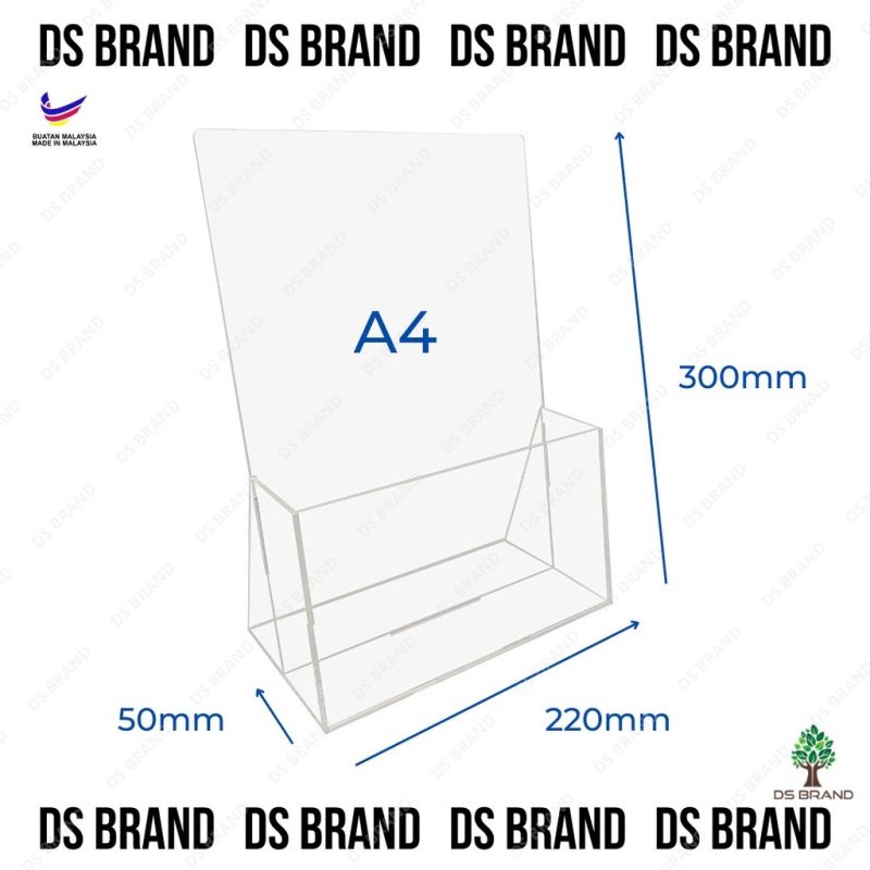 Acrylic Brochure Holder Displays Stand / Documents / Catalogue / Magazine Display Book Stand - Image 11