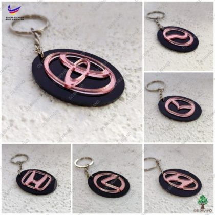 Car 3D Logo Keychain / Acrylic 3D Logo Keychain / Car Keychain