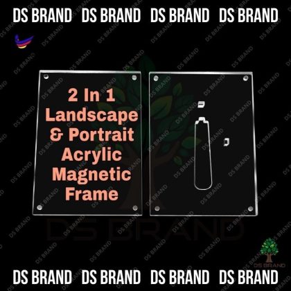 2 in 1 Magnatic Acrylic A4 & A5 Saiz Photo Frame / Poster Holder / Advertising Frame / A4 Table Desk Holder