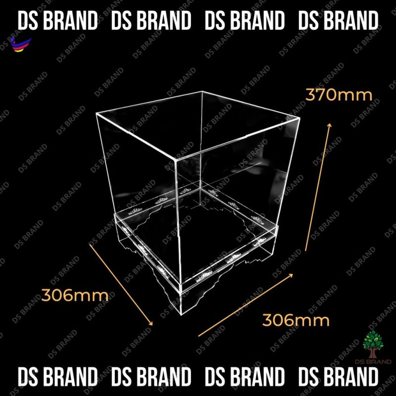 Elegance Crystal Clear Tapak Dulang Hantaran Acrylic /  Acrylic Gift Box / Perkahwinan / Pertunangan - Image 19