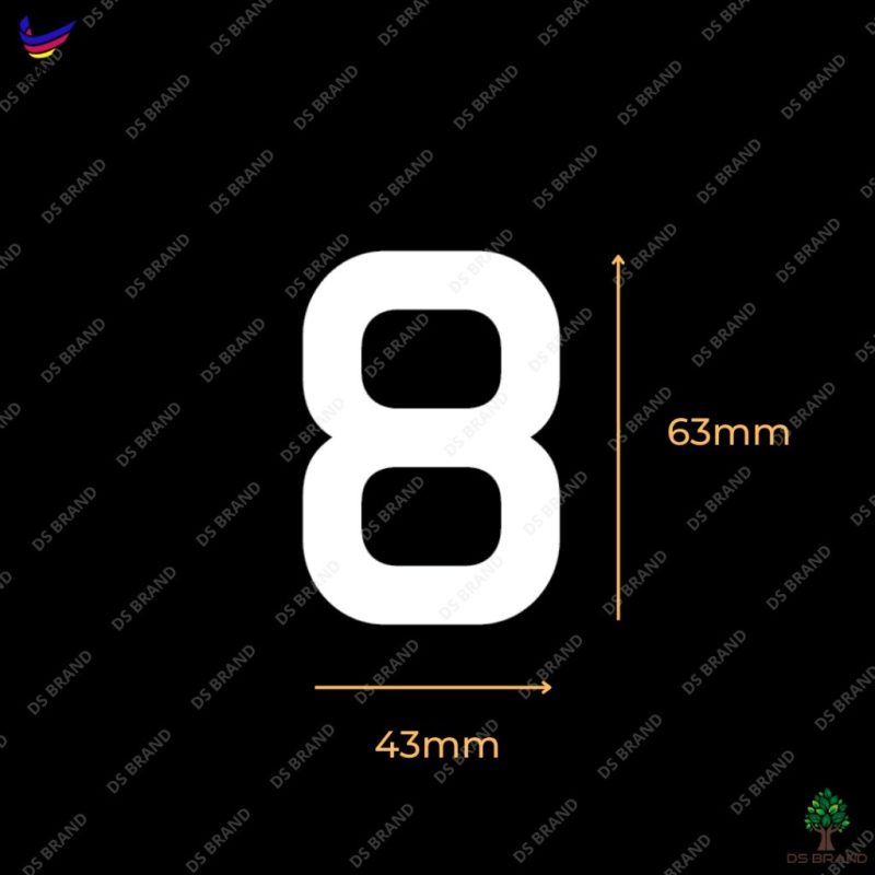 Car 3D Crystal Number Plate / Nombor 3D Plate Kereta with Double Sided Tape /Lebih Quality-Tebal 5mm/Harga Direct Kilang - Image 6