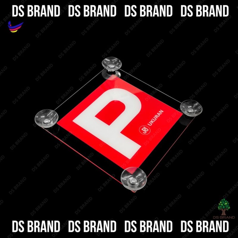 ⭐Good Quality⭐ NEW Lesen P Logo Acrylic Holder Come With Suction Cup Screw And Nut. E Hailing / OKU LOGO Holder - Image 3