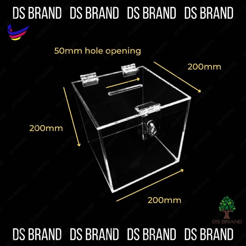 🔥READY STOCK🔥Donation Box / Tabung Derma / Money Box / Tabung Duit / Charity Box Ready Stock Size (200mm)