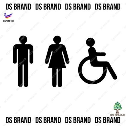 Toilet Signs Sticker / Tandas Sticker / Toilet Sticker