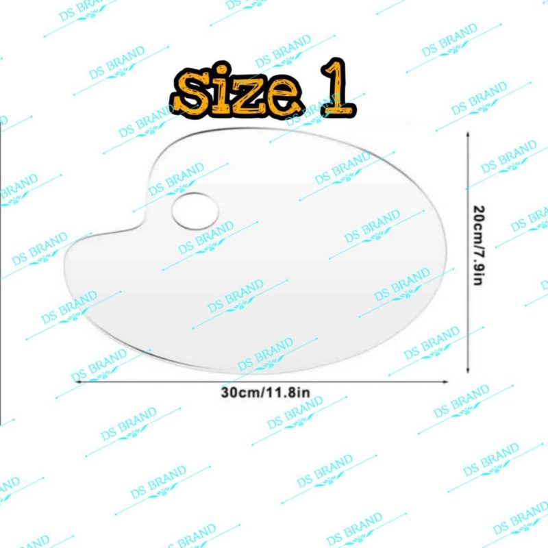 🔥Ready Stock🔥🔥Paling Murah🔥Acrylic Paint Palette For DIY Art Craft Drawing / clear palette - Image 8