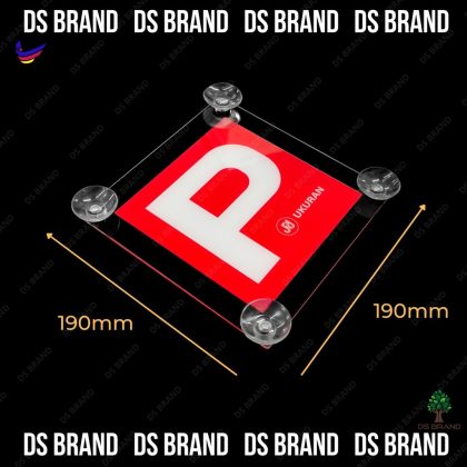 ⭐Good Quality⭐ NEW Lesen P Logo Acrylic Holder Come With Suction Cup Screw And Nut. E Hailing / OKU LOGO Holder