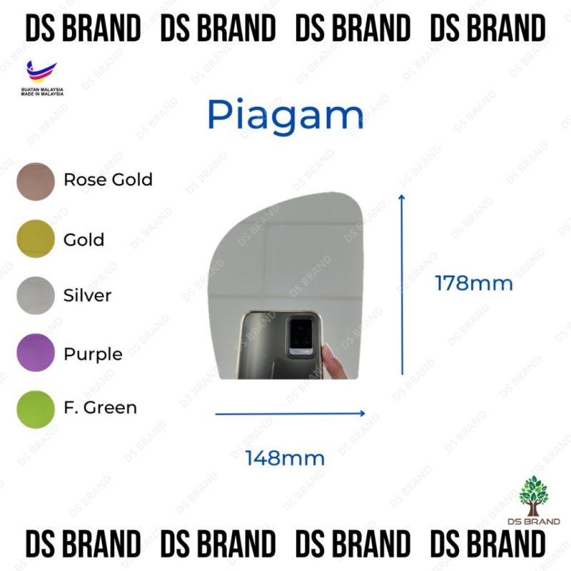 Plastic Mirror Frameless With Plastic Stand / A5 Size - Image 12