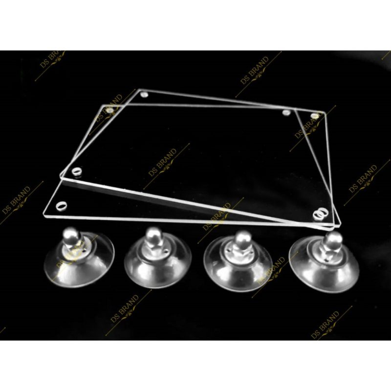 🔥COLOR Road Tax Holder🔥 Ready Stock( 路税贴纸架 ) Car Roadtax Holder 4 Suction Cup / Acrylic Car Road Tax Holder/Puspakom - Image 2
