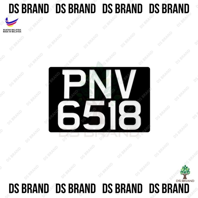 MOTOR 3D CRYSTAL WHITE NUMBER PLATE / Number 3D Plate Motor / Lebih Quality / Lebih Tebal / Lebih Murah / Direct Kilang - Image 7