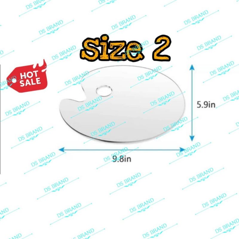 🔥Ready Stock🔥🔥Paling Murah🔥Acrylic Paint Palette For DIY Art Craft Drawing / clear palette - Image 9
