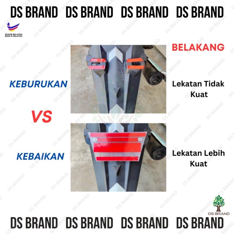 Bracket Tapak Papan No Plate Motor / Lebih Tahan Lasak & Baik Dari Logam / 100% Material PP / Buatan Malaysia - Image 4