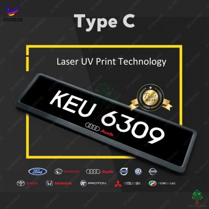 Car Number Plate 2D / Nombor Plat Kereta / Auto Car Plate / Tulisan Tanam