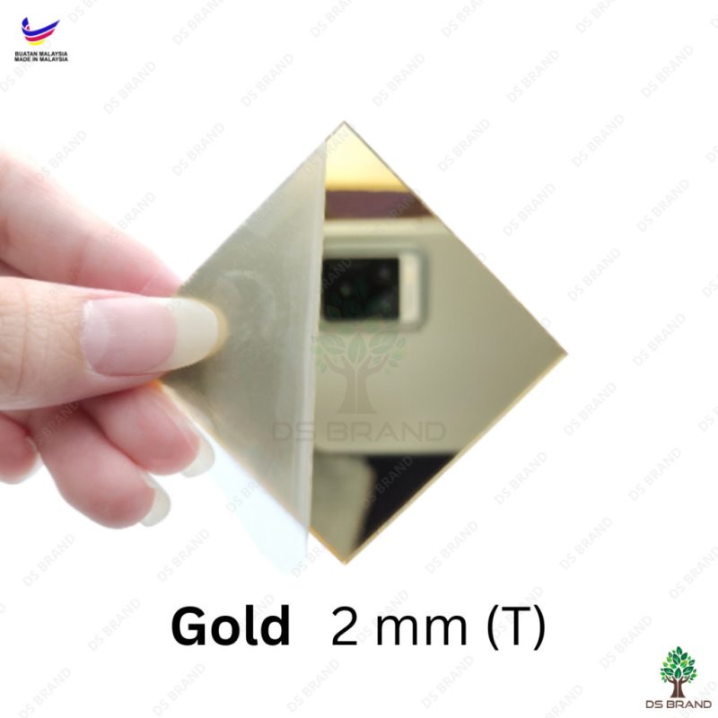 A5 A4 A3 ACRYLIC MIRROR  SHEETS ( GOLD, SILVER, ROSE GOLD, PURPLE, F. GREEN, RED, GREEN, BLUE, BROWN ) - Image 4