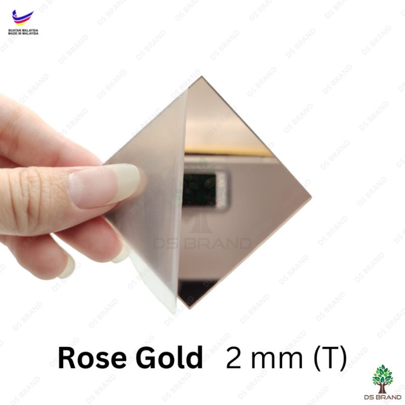 A5 A4 A3 ACRYLIC MIRROR  SHEETS ( GOLD, SILVER, ROSE GOLD, PURPLE, F. GREEN, RED, GREEN, BLUE, BROWN ) - Image 15