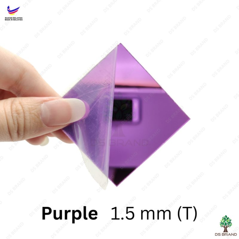 A2 A1 A0 ACRYLIC MIRROR  SHEETS ( GOLD, SILVER, ROSE GOLD, PURPLE, F. GREEN, RED, GREEN, BLUE, BROWN ) - Image 8