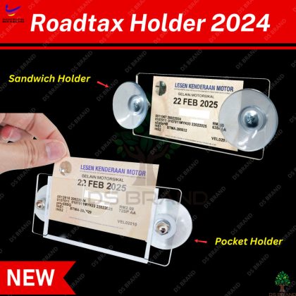 [𝗦𝗛𝗜𝗣 𝟮𝟰𝗛] ✨Car Logo NEW Digital e-LKM / Roadtax Holder 2024✨Slot New Roadtax / Car Logo New Roadtax 2024 /  VEP Tag
