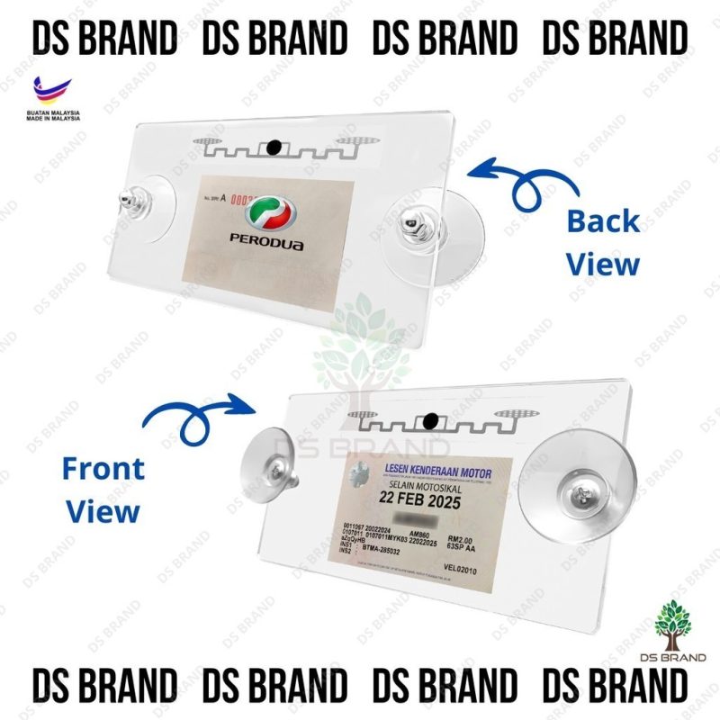 [𝗦𝗛𝗜𝗣 𝟮𝟰𝗛] ⭐NEW⭐ 2in1 e-LKM QR Code Roadtax / New 2024 Roadtax + RFID Holder ( Islamic Car Logo UV Sticker )  VEP Tag