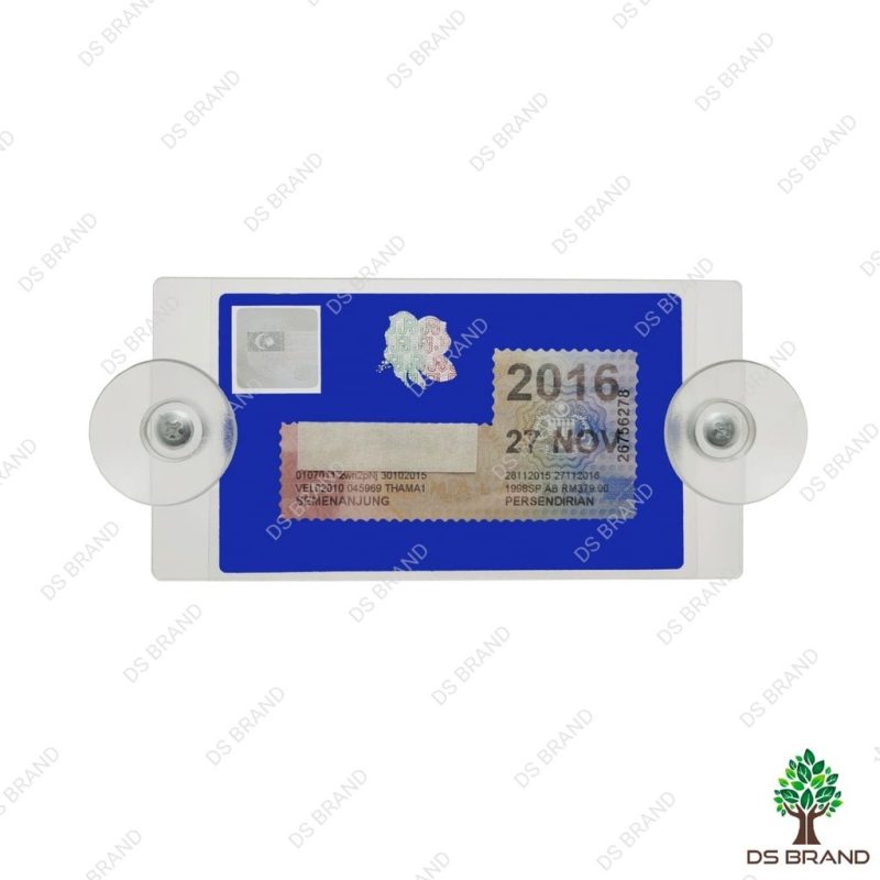 Color Roadtax Holder Small with 2 Suction Cup (Compact Design) Ready Stock - Image 4