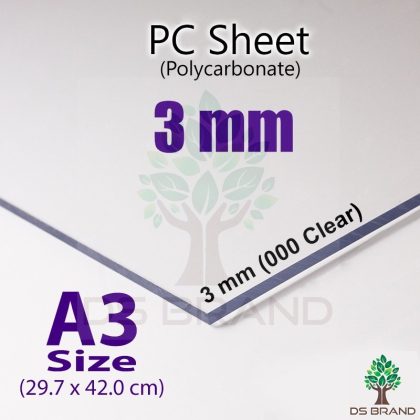 [ PC Sheet ] 3 mm A3 PC Sheet Polycarbonate Sheet (Ready Stock)