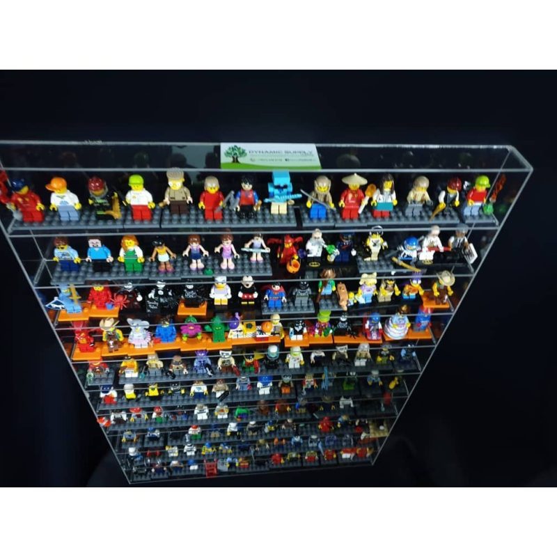 🔥 READY STOCK 🔥HOLD UP TO 140Pcs (10 ROW), LEGO MINIFIGURE DISPLAY CASE - Image 3