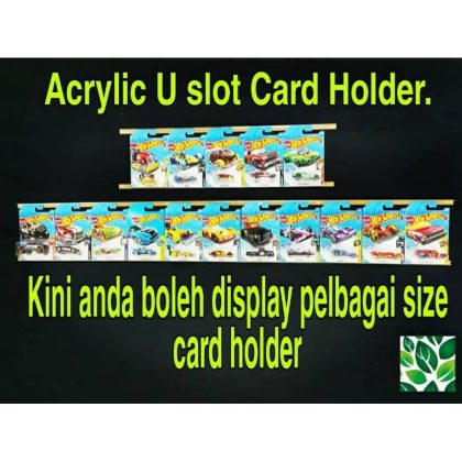 🔥READY STOCK🔥Hotwheel U Slot Card Holder Universal Size.