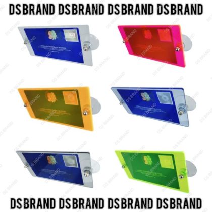 Color Neon Small Roadtax Holder / Small Compact Design with 2 Suction Cup Ready Stock