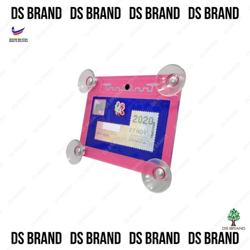 Color 2 in 1 Car Roadtax / Puspakom + RFID Holder 4 Suction cups / Pemegang Road Tax + RFID Kereta / ROADTAX HOLDER - Image 4