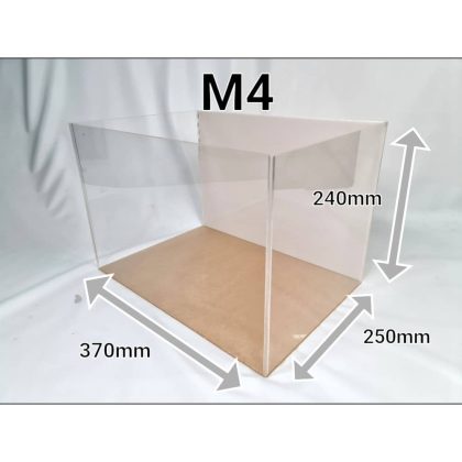 Acrylic Display Case for Models Collectibles. Size M4